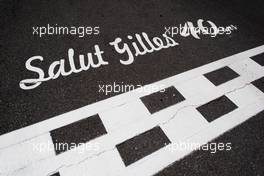 Salut Gilles tribute on the grid. 07.06.2018. Formula 1 World Championship, Rd 7, Canadian Grand Prix, Montreal, Canada, Preparation Day.