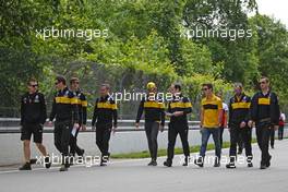 Carlos Sainz Jr (ESP) Renault F1 Team and Jack Aitken (GBR), Renault Sport F1 Team  07.06.2018. Formula 1 World Championship, Rd 7, Canadian Grand Prix, Montreal, Canada, Preparation Day.