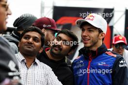 Pierre Gasly (FRA) Scuderia Toro Rosso with fans. 07.06.2018. Formula 1 World Championship, Rd 7, Canadian Grand Prix, Montreal, Canada, Preparation Day.