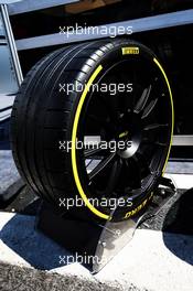 Pirelli show tyre. 07.06.2018. Formula 1 World Championship, Rd 7, Canadian Grand Prix, Montreal, Canada, Preparation Day.