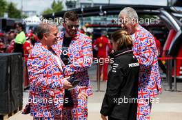 Fans in Union Jack flag suits. 07.06.2018. Formula 1 World Championship, Rd 7, Canadian Grand Prix, Montreal, Canada, Preparation Day.