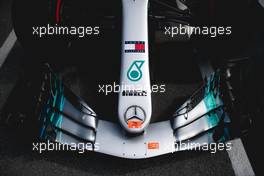 Mercedes AMG F1 W09 front wing. 07.06.2018. Formula 1 World Championship, Rd 7, Canadian Grand Prix, Montreal, Canada, Preparation Day.