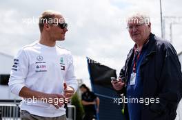 (L to R): Valtteri Bottas (FIN) Mercedes AMG F1 with Heikki Kulta (FIN) Journalist. 07.06.2018. Formula 1 World Championship, Rd 7, Canadian Grand Prix, Montreal, Canada, Preparation Day.
