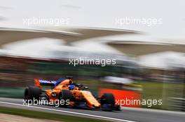 Fernando Alonso (ESP) McLaren MCL33. 13.04.2018. Formula 1 World Championship, Rd 3, Chinese Grand Prix, Shanghai, China, Practice Day.