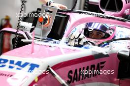 Sergio Perez (MEX) Sahara Force India F1 VJM11. 13.04.2018. Formula 1 World Championship, Rd 3, Chinese Grand Prix, Shanghai, China, Practice Day.