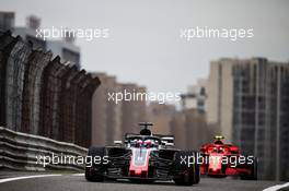 Romain Grosjean (FRA) Haas F1 Team VF-18. 13.04.2018. Formula 1 World Championship, Rd 3, Chinese Grand Prix, Shanghai, China, Practice Day.
