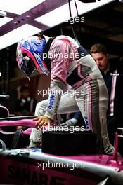 Sergio Perez (MEX) Sahara Force India F1 VJM11. 13.04.2018. Formula 1 World Championship, Rd 3, Chinese Grand Prix, Shanghai, China, Practice Day.