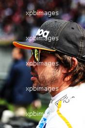 Fernando Alonso (ESP) McLaren on the grid. 15.04.2018. Formula 1 World Championship, Rd 3, Chinese Grand Prix, Shanghai, China, Race Day.