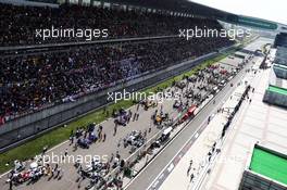 The grid before the start of the race. 15.04.2018. Formula 1 World Championship, Rd 3, Chinese Grand Prix, Shanghai, China, Race Day.