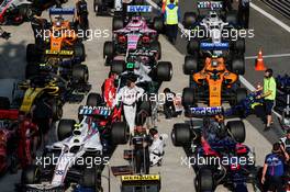 The cars in parc ferme. 15.04.2018. Formula 1 World Championship, Rd 3, Chinese Grand Prix, Shanghai, China, Race Day.