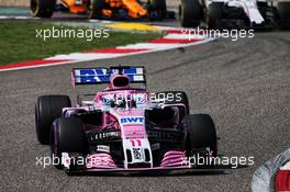Sergio Perez (MEX) Sahara Force India F1 VJM11. 15.04.2018. Formula 1 World Championship, Rd 3, Chinese Grand Prix, Shanghai, China, Race Day.