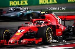 Kimi Raikkonen (FIN) Ferrari SF71H. 15.04.2018. Formula 1 World Championship, Rd 3, Chinese Grand Prix, Shanghai, China, Race Day.