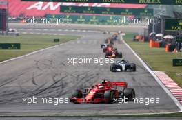 Sebastian Vettel (GER) Ferrari SF71H. 15.04.2018. Formula 1 World Championship, Rd 3, Chinese Grand Prix, Shanghai, China, Race Day.