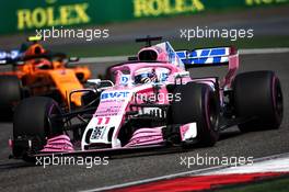 Sergio Perez (MEX) Sahara Force India F1 VJM11. 15.04.2018. Formula 1 World Championship, Rd 3, Chinese Grand Prix, Shanghai, China, Race Day.