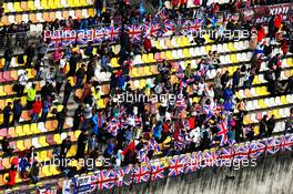 Fans in the grandstand. 14.04.2018. Formula 1 World Championship, Rd 3, Chinese Grand Prix, Shanghai, China, Qualifying Day.