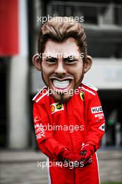 Sebastian Vettel (GER) Ferrari caricature. 14.04.2018. Formula 1 World Championship, Rd 3, Chinese Grand Prix, Shanghai, China, Qualifying Day.
