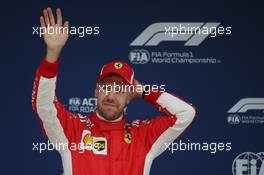 Sebastian Vettel (GER) Ferrari, pole position. 14.04.2018. Formula 1 World Championship, Rd 3, Chinese Grand Prix, Shanghai, China, Qualifying Day.