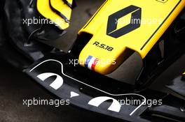 Renault Sport F1 Team RS18 front wing. 12.04.2018. Formula 1 World Championship, Rd 3, Chinese Grand Prix, Shanghai, China, Preparation Day.