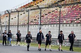 The Sahara Force India F1 Team walk the circuit. 12.04.2018. Formula 1 World Championship, Rd 3, Chinese Grand Prix, Shanghai, China, Preparation Day.