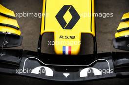 Renault Sport F1 Team RS18 front wing. 12.04.2018. Formula 1 World Championship, Rd 3, Chinese Grand Prix, Shanghai, China, Preparation Day.