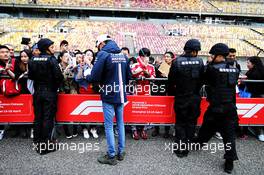 Esteban Ocon (FRA) Sahara Force India F1 Team signs autographs for the fans. 12.04.2018. Formula 1 World Championship, Rd 3, Chinese Grand Prix, Shanghai, China, Preparation Day.
