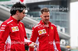 Sebastian Vettel (GER) Ferrari. 12.04.2018. Formula 1 World Championship, Rd 3, Chinese Grand Prix, Shanghai, China, Preparation Day.