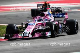 Sergio Perez (MEX) Sahara Force India F1 VJM11. 11.05.2018. Formula 1 World Championship, Rd 5, Spanish Grand Prix, Barcelona, Spain, Practice Day.