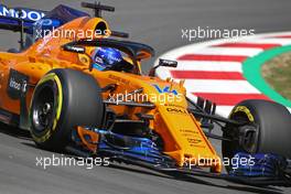 Fernando Alonso (ESP) McLaren F1  11.05.2018. Formula 1 World Championship, Rd 5, Spanish Grand Prix, Barcelona, Spain, Practice Day.