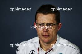 Andy Cowell (GBR) Mercedes-Benz High Performance Powertrains Managing Director in the FIA Press Conference. 11.05.2018. Formula 1 World Championship, Rd 5, Spanish Grand Prix, Barcelona, Spain, Practice Day.