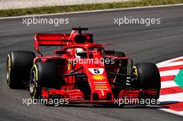 Sebastian Vettel (GER) Ferrari SF71H. 11.05.2018. Formula 1 World Championship, Rd 5, Spanish Grand Prix, Barcelona, Spain, Practice Day.