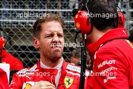Sebastian Vettel (GER) Ferrari on the grid. 13.05.2018. Formula 1 World Championship, Rd 5, Spanish Grand Prix, Barcelona, Spain, Race Day.