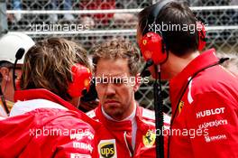 Sebastian Vettel (GER) Ferrari on the grid. 13.05.2018. Formula 1 World Championship, Rd 5, Spanish Grand Prix, Barcelona, Spain, Race Day.