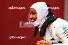 Race winner Lewis Hamilton (GBR) Mercedes AMG F1 celebrates in parc ferme. 13.05.2018. Formula 1 World Championship, Rd 5, Spanish Grand Prix, Barcelona, Spain, Race Day.