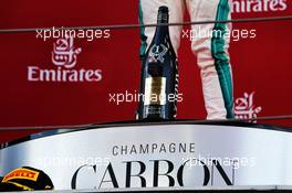 Carbon Champagne for Lewis Hamilton (GBR) Mercedes AMG F1 on the podium. 13.05.2018. Formula 1 World Championship, Rd 5, Spanish Grand Prix, Barcelona, Spain, Race Day.