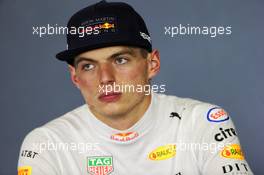 Max Verstappen (NLD) Red Bull Racing in the FIA Press Conference. 13.05.2018. Formula 1 World Championship, Rd 5, Spanish Grand Prix, Barcelona, Spain, Race Day.
