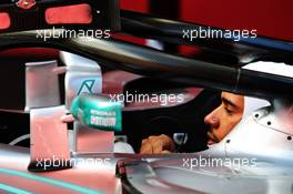 Race winner Lewis Hamilton (GBR) Mercedes AMG F1 W09 in parc ferme. 13.05.2018. Formula 1 World Championship, Rd 5, Spanish Grand Prix, Barcelona, Spain, Race Day.