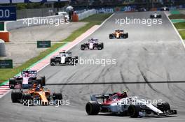Charles Leclerc (MON) Sauber F1 Team C37. 13.05.2018. Formula 1 World Championship, Rd 5, Spanish Grand Prix, Barcelona, Spain, Race Day.