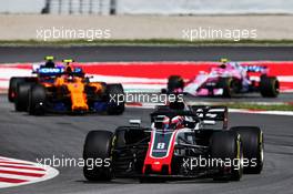 Romain Grosjean (FRA) Haas F1 Team VF-18. 13.05.2018. Formula 1 World Championship, Rd 5, Spanish Grand Prix, Barcelona, Spain, Race Day.