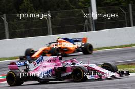 Sergio Perez (MEX) Sahara Force India F1 VJM11. 13.05.2018. Formula 1 World Championship, Rd 5, Spanish Grand Prix, Barcelona, Spain, Race Day.