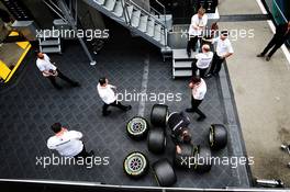 Mercedes AMG F1 with Pirelli tyres. 12.05.2018. Formula 1 World Championship, Rd 5, Spanish Grand Prix, Barcelona, Spain, Qualifying Day.