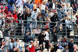 Fans in the grandstand. 12.05.2018. Formula 1 World Championship, Rd 5, Spanish Grand Prix, Barcelona, Spain, Qualifying Day.