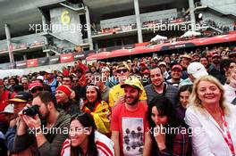 Fans in the Fanzone. 12.05.2018. Formula 1 World Championship, Rd 5, Spanish Grand Prix, Barcelona, Spain, Qualifying Day.