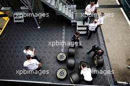 Mercedes AMG F1 with Pirelli tyres. 12.05.2018. Formula 1 World Championship, Rd 5, Spanish Grand Prix, Barcelona, Spain, Qualifying Day.