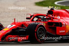 Kimi Raikkonen (FIN) Ferrari SF71H. 12.05.2018. Formula 1 World Championship, Rd 5, Spanish Grand Prix, Barcelona, Spain, Qualifying Day.