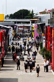 The paddock. 10.05.2018. Formula 1 World Championship, Rd 5, Spanish Grand Prix, Barcelona, Spain, Preparation Day.
