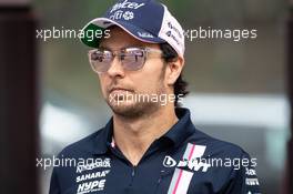 Sergio Perez (MEX) Sahara Force India F1. 10.05.2018. Formula 1 World Championship, Rd 5, Spanish Grand Prix, Barcelona, Spain, Preparation Day.