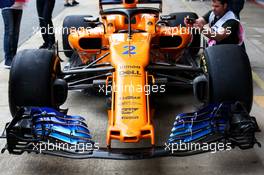 McLaren MCL33 front wing. 10.05.2018. Formula 1 World Championship, Rd 5, Spanish Grand Prix, Barcelona, Spain, Preparation Day.