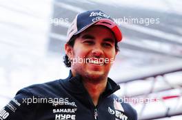 Sergio Perez (MEX) Sahara Force India F1. 10.05.2018. Formula 1 World Championship, Rd 5, Spanish Grand Prix, Barcelona, Spain, Preparation Day.