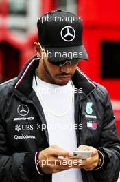 Lewis Hamilton (GBR) Mercedes AMG F1. 10.05.2018. Formula 1 World Championship, Rd 5, Spanish Grand Prix, Barcelona, Spain, Preparation Day.