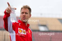 Sebastian Vettel (GER) Scuderia Ferrari  10.05.2018. Formula 1 World Championship, Rd 5, Spanish Grand Prix, Barcelona, Spain, Preparation Day.